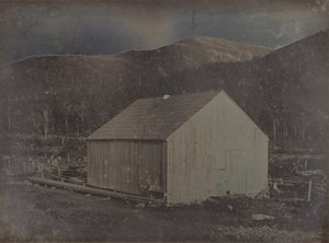 Utsikt over en låve i New Hampshire av Dr. Samuel A. Bemis