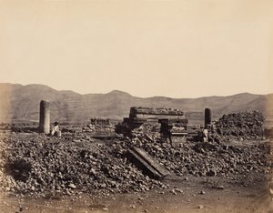 Det andre palasset i Mitla, Mexico., februar 1860. av Désiré Charnay