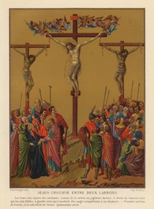 Jesu Kristi korsfestelse (chromolitho)