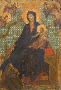 Madonna of Franciscans, av Duccio di Buoninsegna (ca 1255 - før 1319), tempera på tre, 235x16 cm av Duccio di Buoninsegna