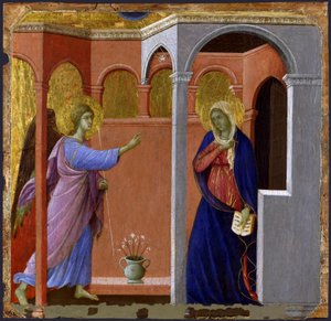 Kunngjøringen av Duccio di Buoninsegna