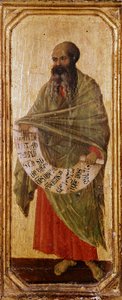 Profeten Malachie Detrempe på tre av Duccio di Buoninsegna (1255-1318 / 9) 1308-1311 Mål 42,5x16 cm Siena, Museo del Opera Metropolitana av Duccio di Buoninsegna
