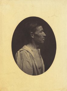 Et portrett, sett i profil, av en mann 42 år gammel, bedøvet av misbruk av alkohol..., 1854-1856.