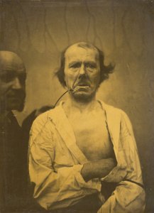 Et avslappet uttrykk til venstre, Avsky til høyre, 1854-1856, trykt 1862.