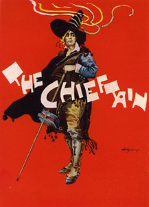 Høvdingen; plakatdesign for Savoy Theatre, London (farge litho) av Dudley Hardy