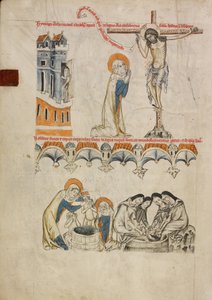 Kristus velsignelse Saint Hedwig; Saint Hedwig vasker sitt barnebarns ansikt av Duke Ludwig I of Liegnitz