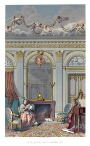 Interiør under Louis XVI, 1885. av Durin