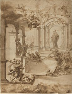Allegori til ære for en gentleman av Dutch 17th Century