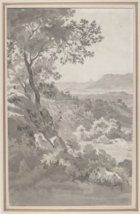 Valley i den italienske Campagna av Dutch 19th Century