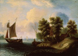 Et havlandskap, 1600-tallet av Dutch Master