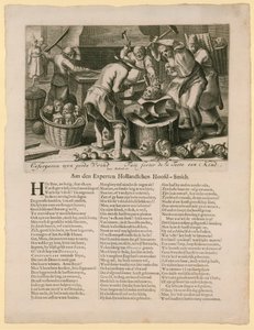 Ceforgeron myn goede vrind. Karikatur om arvefølgen til den engelske tronen, 1688-89 av Dutch School