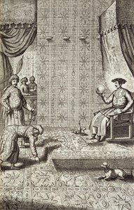 Kinesiske ambassadører til en indisk hersker, fra Kina Illustrert av Athanasius Kircher (1601-80) 1667 av Dutch School