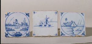 Delft Tiles, ca. 1750-1800 (keramikk) av Dutch School