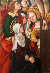 Nedstigningen fra korset, 1520 (olje på lerret) av Dutch School