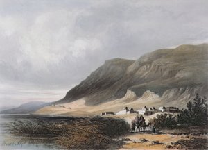 El-Mejdel (Magdala) gravert av Jean Jacottet (1806-c.1843);