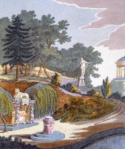 Hagedekorasjoner, fra Magazine of Garden Gems av G. van Laar, utgitt 1802 av Dutch School