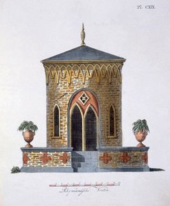 Hagedekorasjoner, fra Magazine of Garden Gems av G. van Laar, utgitt 1802 av Dutch School
