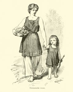 germansk kvinne av Dutch School