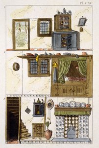 Illustrasjon fra Magazine of Garden Gems av G Van Laar, 1802 av Dutch School
