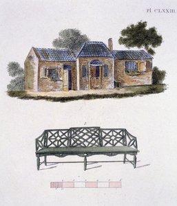 Illustrasjon fra Magazine of Garden Gems av G Van Laar, 1802 av Dutch School
