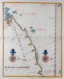 Kart over Cochin-Kina, Asia. av Dutch School