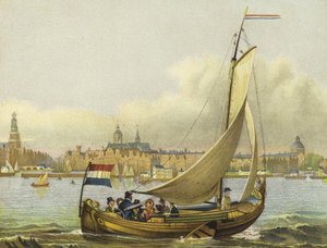 Lystbåter på Y, Nederland, 1800-tallet