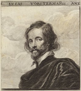 Portrett av Lucas Vorsterman av Dutch School