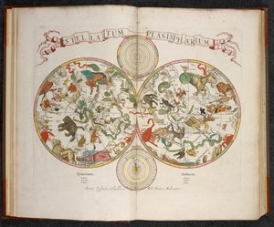Stellatum Planisphaerium, En planisfære med tegn på dyrekretsen