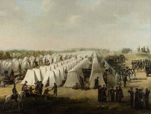 Hærens leir i Rijen, 1831-5 av Dutch School