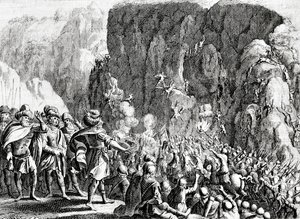 Beleiringen av Masada, ca. 1700 av Dutch School