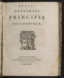 Tittelside til Principles of Philosophy av Rene Descartes av Dutch School