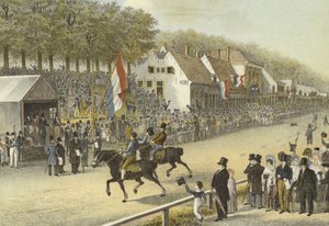 Travløp for Golden Whip, Leeuwarden, 24. juli, 1830 av Dutch School