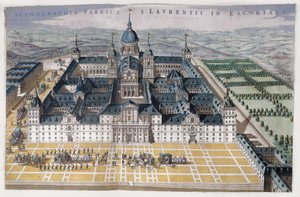 Utsikt over Madrid Escorial, ca. 1662-5 av Dutch School