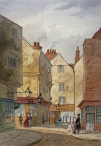 View of Cloth Fair and Middle Street, West Smithfield, City of London, 1867 av EH Dixon