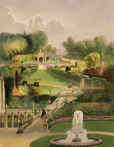 The Garden on the Hill Side, Castle Combe, fra 