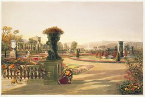 The Parterre, Trentham Hall Gardens, pub. av Thomas McLean
