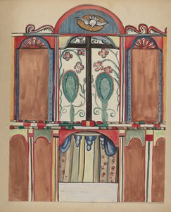 Main Reredos i Santa Cruz Church, Santa Fe County, 19351942.