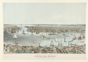 New-York og omegn, fra Williamsburgh av E. Brown