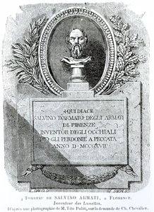 The Tomb of Salvino Armati (d.1317), gravert av F. Simon, frontispice fra 