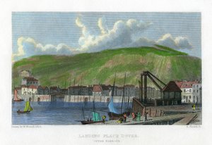 Landingssted, ytre havn, Dover, Kent, 1800-tallet.
