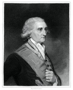 George Brydges Rodney, 1. baron Rodney, britisk sjøoffiser, 1833. av E. Scriven