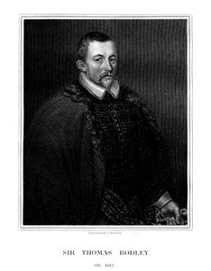 Sir Thomas Bodley, engelsk grunnlegger av Bodleian Library, 1823
