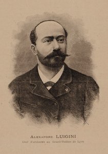 Portrett av komponisten Alexandre Luigini 1850-1906, 1887. av E. Sédard