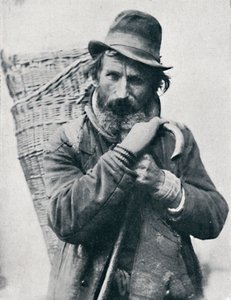 En tysk gateselger, Ehningen-distriktet, Württemberg, 1912 av E Uhlenhuth