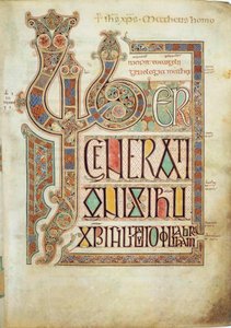 Lindisfarne-evangeliene, 715-721. av Eadfrith,