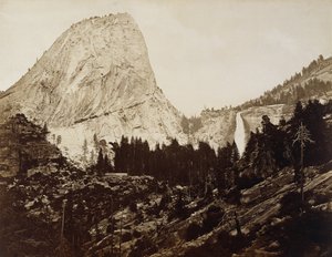 Cap of the Liberty, Valley of Yosemite, 1872 (albumin sølvtrykk) av Eadweard Muybridge