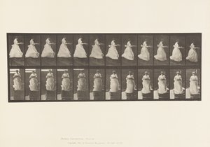 Plate 134.Nedgående trapp, med servant i hendene av Eadweard Muybridge