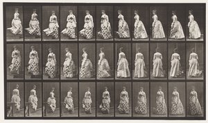 Plate 139. Descending Stairs Turning, 1885 av Eadweard Muybridge