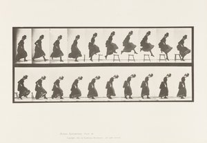 Plate 156. Hopping; Løpe rett høydehopp, 1885 av Eadweard Muybridge