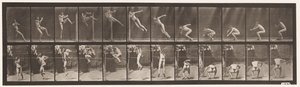Plate 157. Hopping; Løper Twist Høydehopp av Eadweard Muybridge